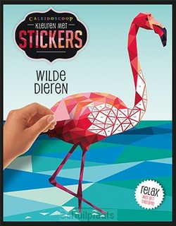 KLEUREN MET STICKERS - WILDE DIEREN - 9789463547468