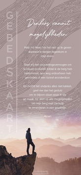 GEBEDSKAART DENKERS VANUIT MOGELIJKHEDEN - HOUR OF POWER - MA24055
