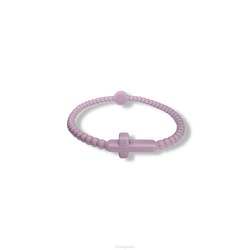 SILICONENARMBAND KRUIS LILA - SIERADEN - MA47515