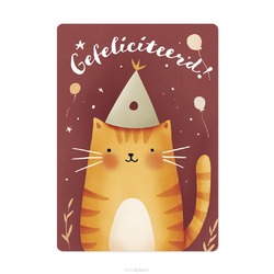 KAART GEFELICITEERD  KAT - EIGENW!JS - MA62003