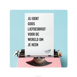 VISJE BORDJE LIEFDESBRIEF - VISJE - V16023