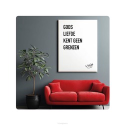 VISJE BORDJE GODS LIEFDE KENT GEEN GRENZ - VISJE - V16027